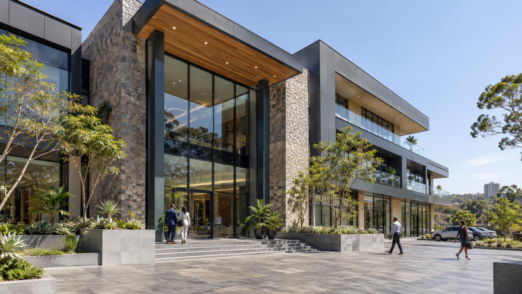 Contemporary commercial building